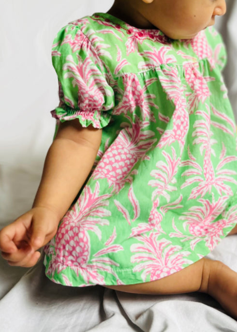 Baby Jhabla Dress -Pineapple G